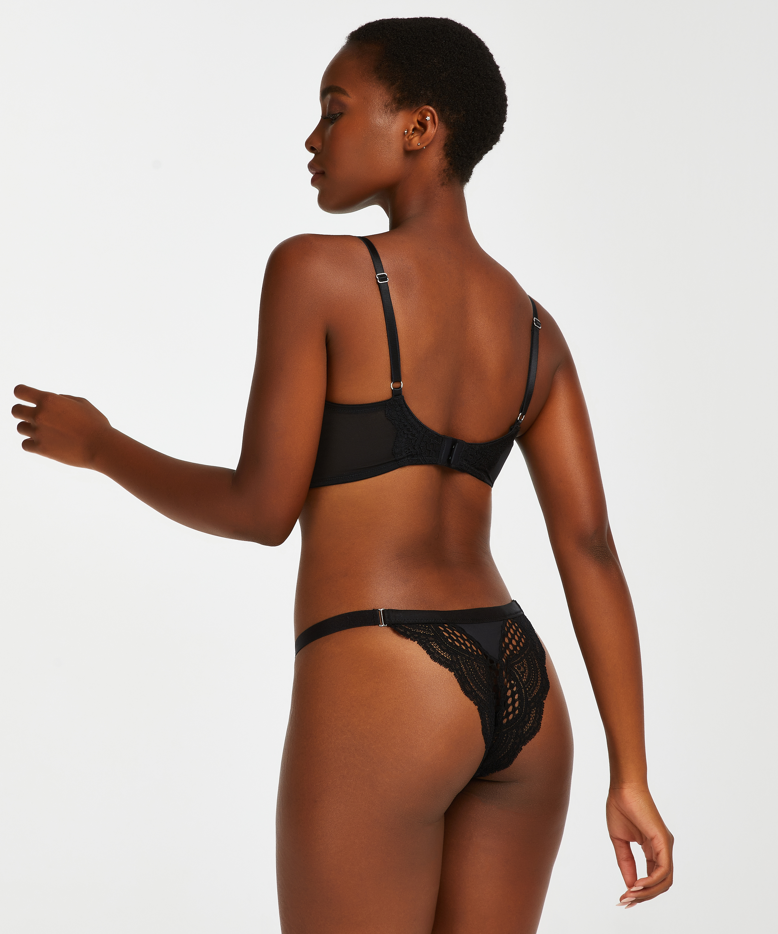 Tanga string Duckie, Noir, main