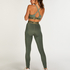 Legging de sport taille normale HKMX, Vert