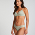 Slip brésilien invisible Stripe mesh, Vert