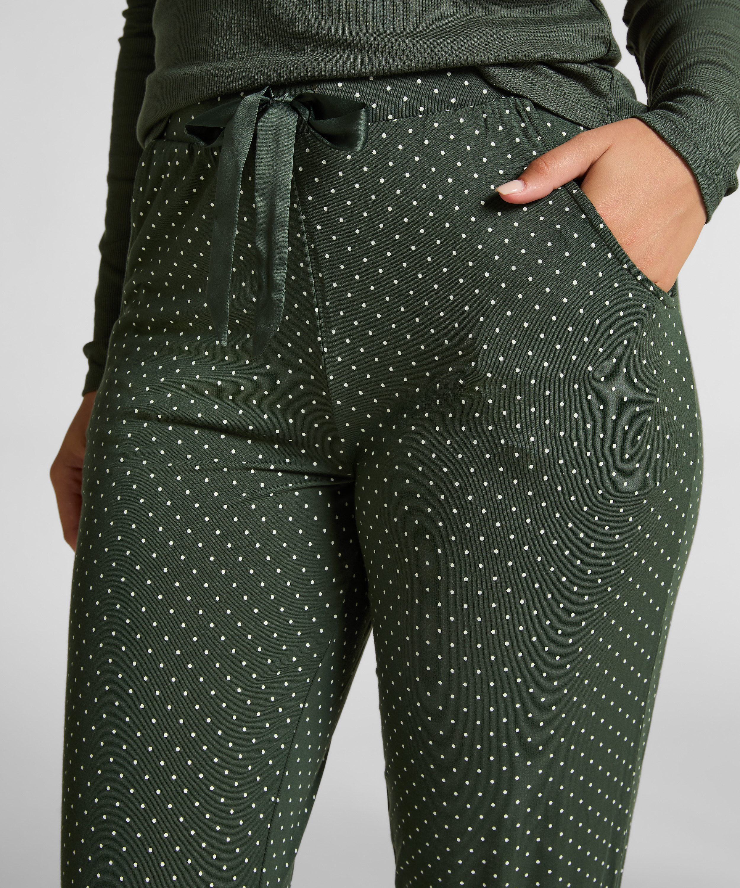 Pantalon de pyjama Jersey, Vert, main