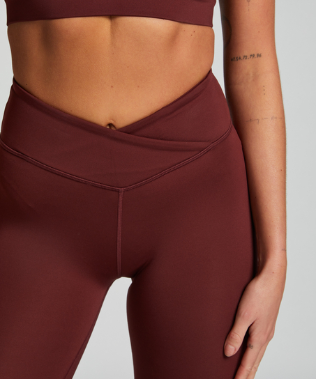 HKMX Legging croisé à taille haute, Rouge