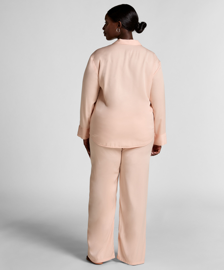 Veste à manches longues Satin Ayla, Rose