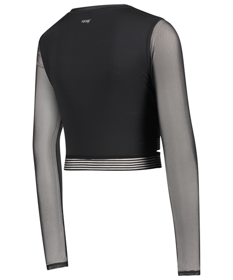 Haut crop-top HKMX, Noir