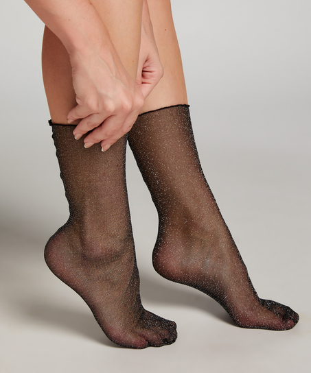 Chaussettes Glitter, Noir