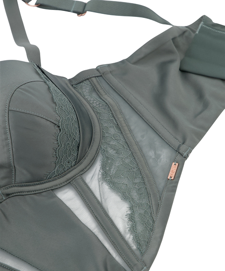 Soutien-gorge bustier à armatures préformé Nicole, Vert