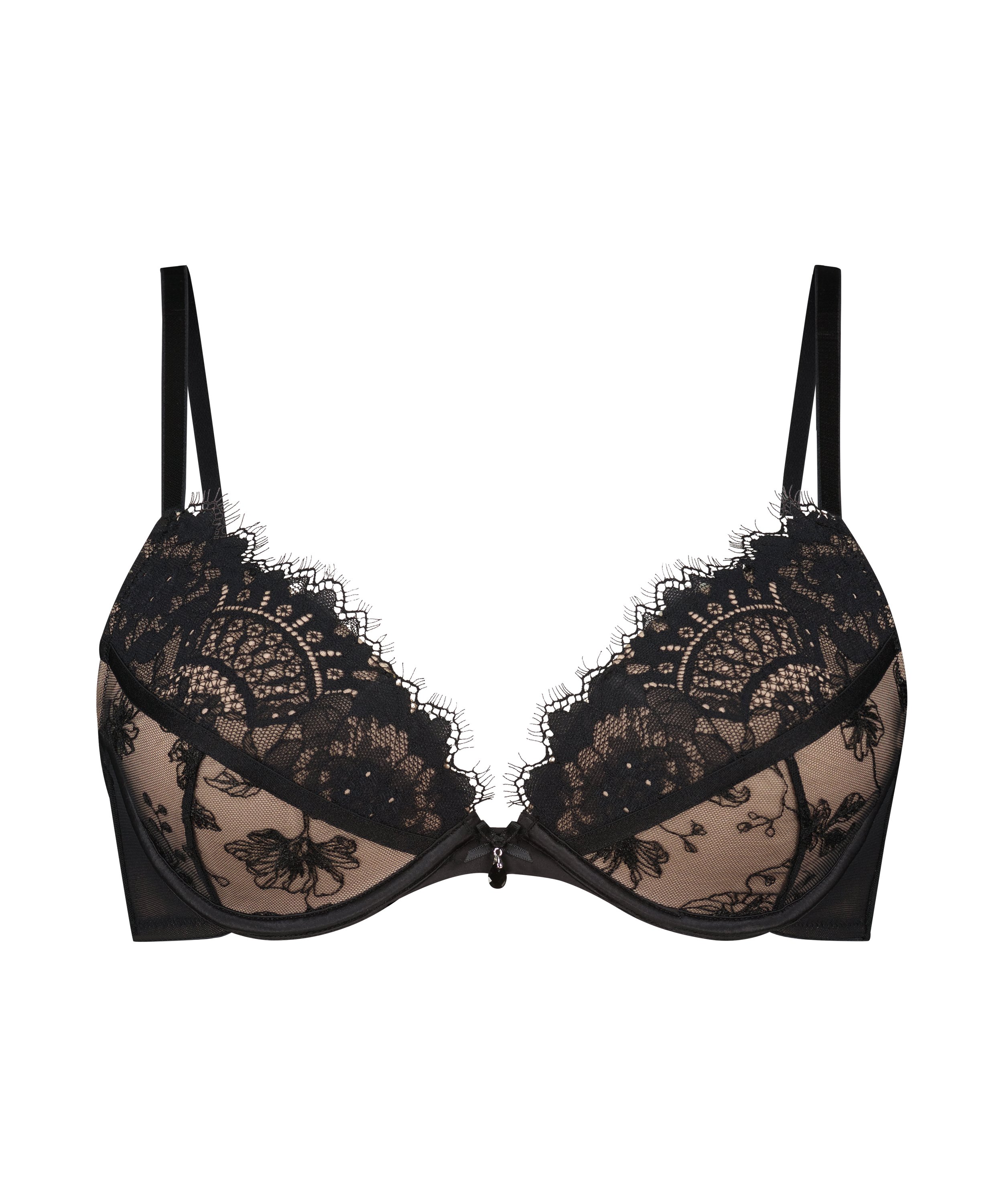 Soutien-gorge &agrave; armatures pr&eacute;form&eacute; push-up Sia, Noir, main