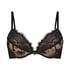 Soutien-gorge &agrave; armatures pr&eacute;form&eacute; push-up Sia, Noir