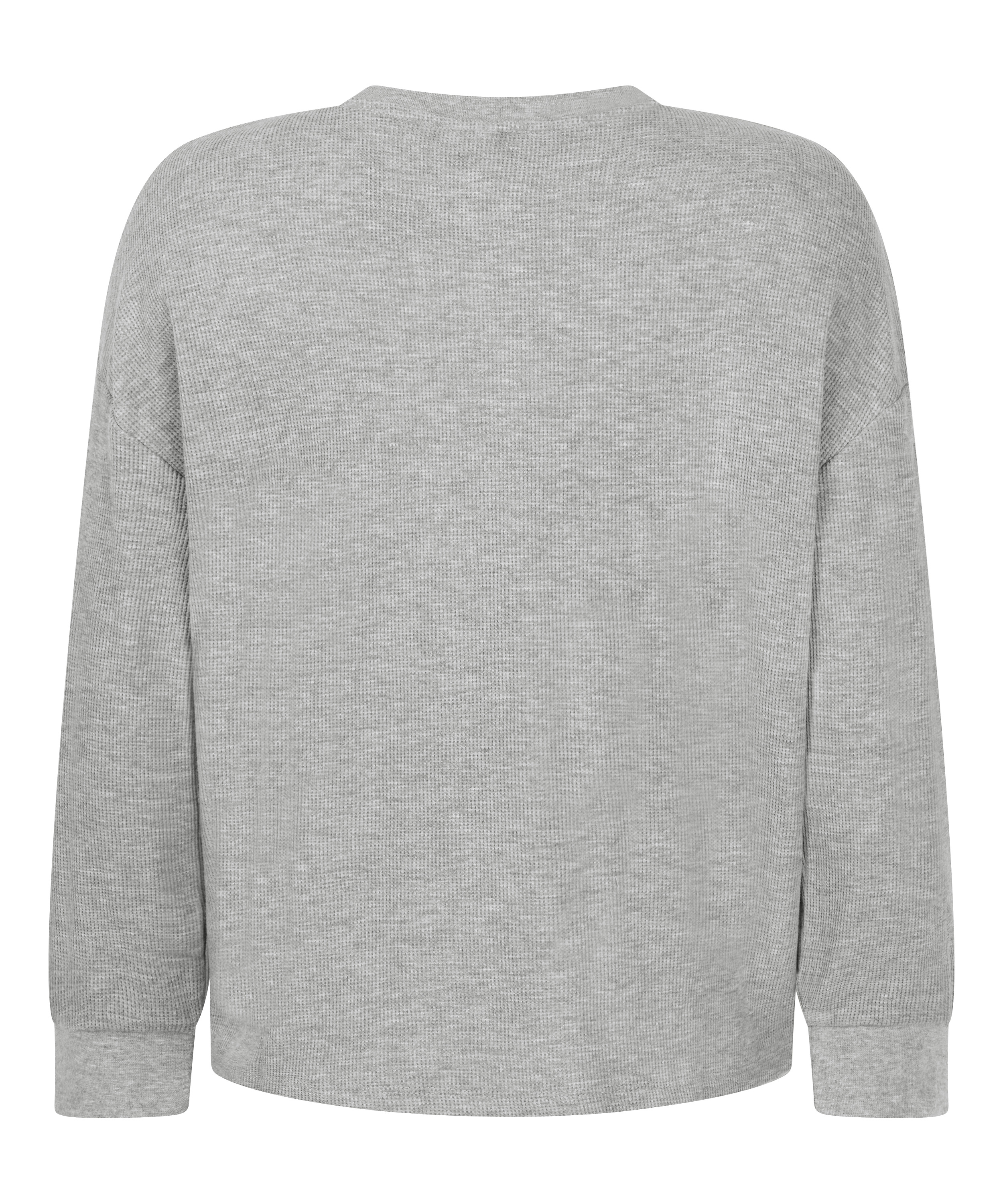 Haut gaufre Henley, Gris, main