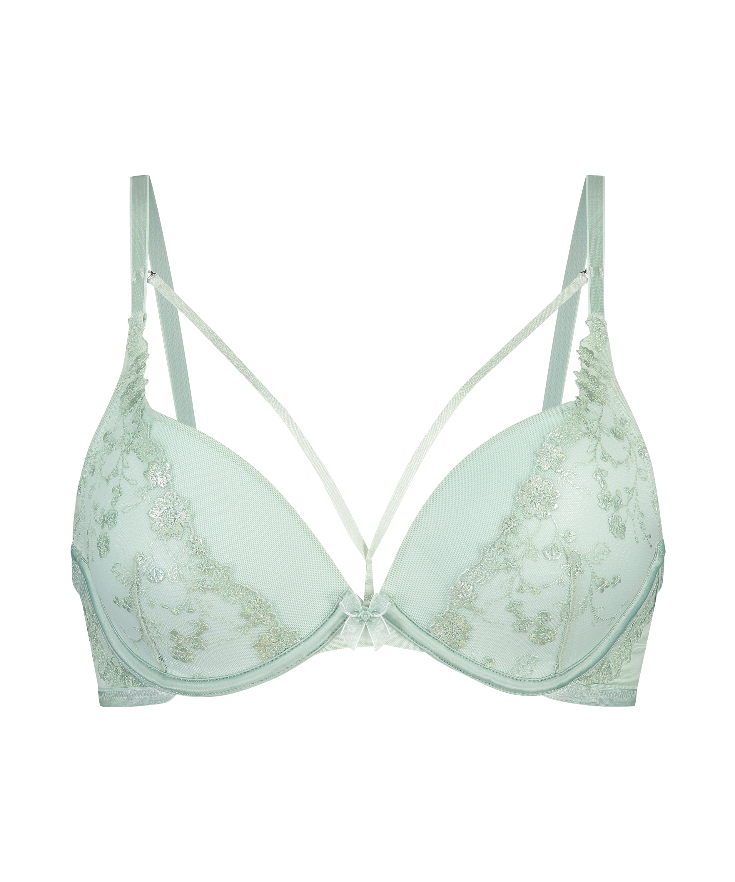 Soutien-gorge à armatures préformé push-up Lillia, Vert, main