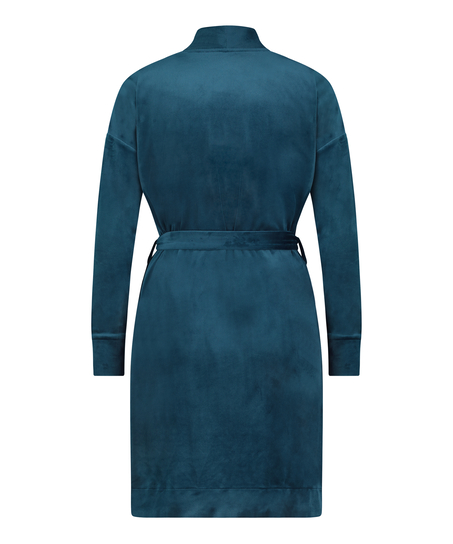Peignoir Velours, Bleu