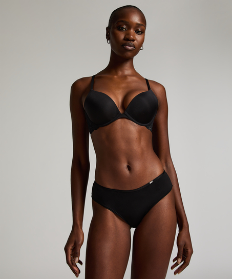 Soutien-gorge à armatures préformé push-up Angie, Noir