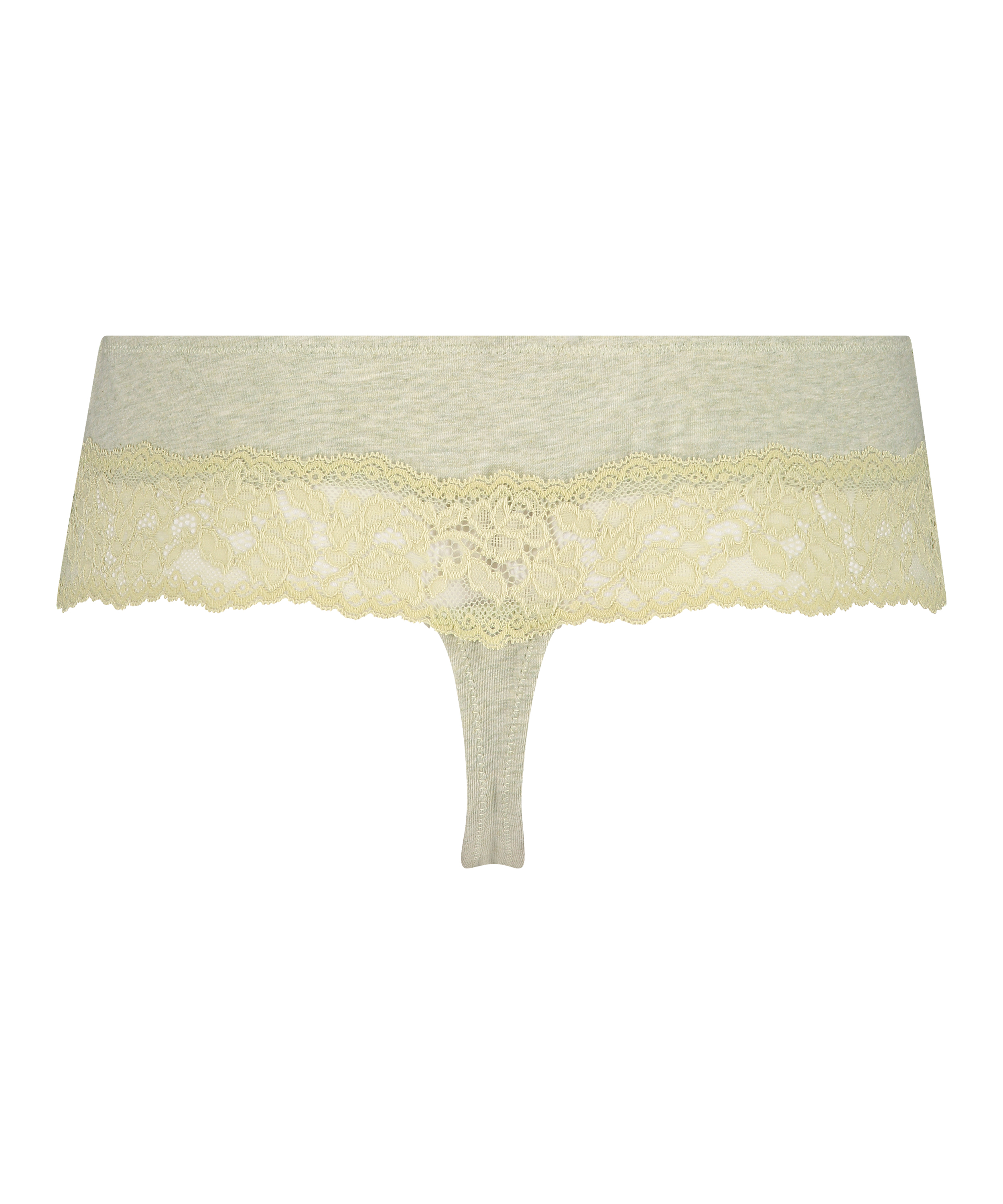 Boxer string Coton, Vert, main