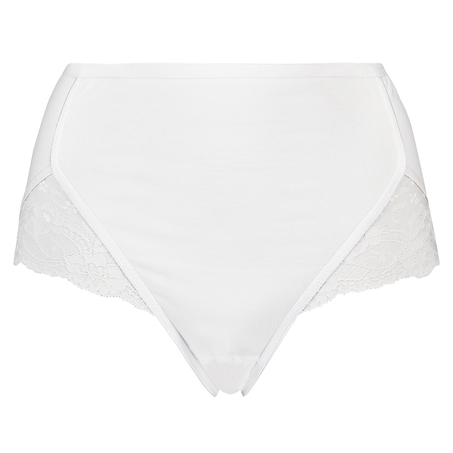 Superslip Lace Maxi coton, Blanc