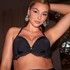 Soutien-gorge long rembourr&eacute; &agrave; armatures Grace, Noir