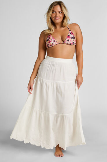 Hunkemöller Jupe brodée Blanc Hunkemöller Jupe brodée Blanc
