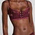Soutien-gorge non rembourré longline Avela, Rouge