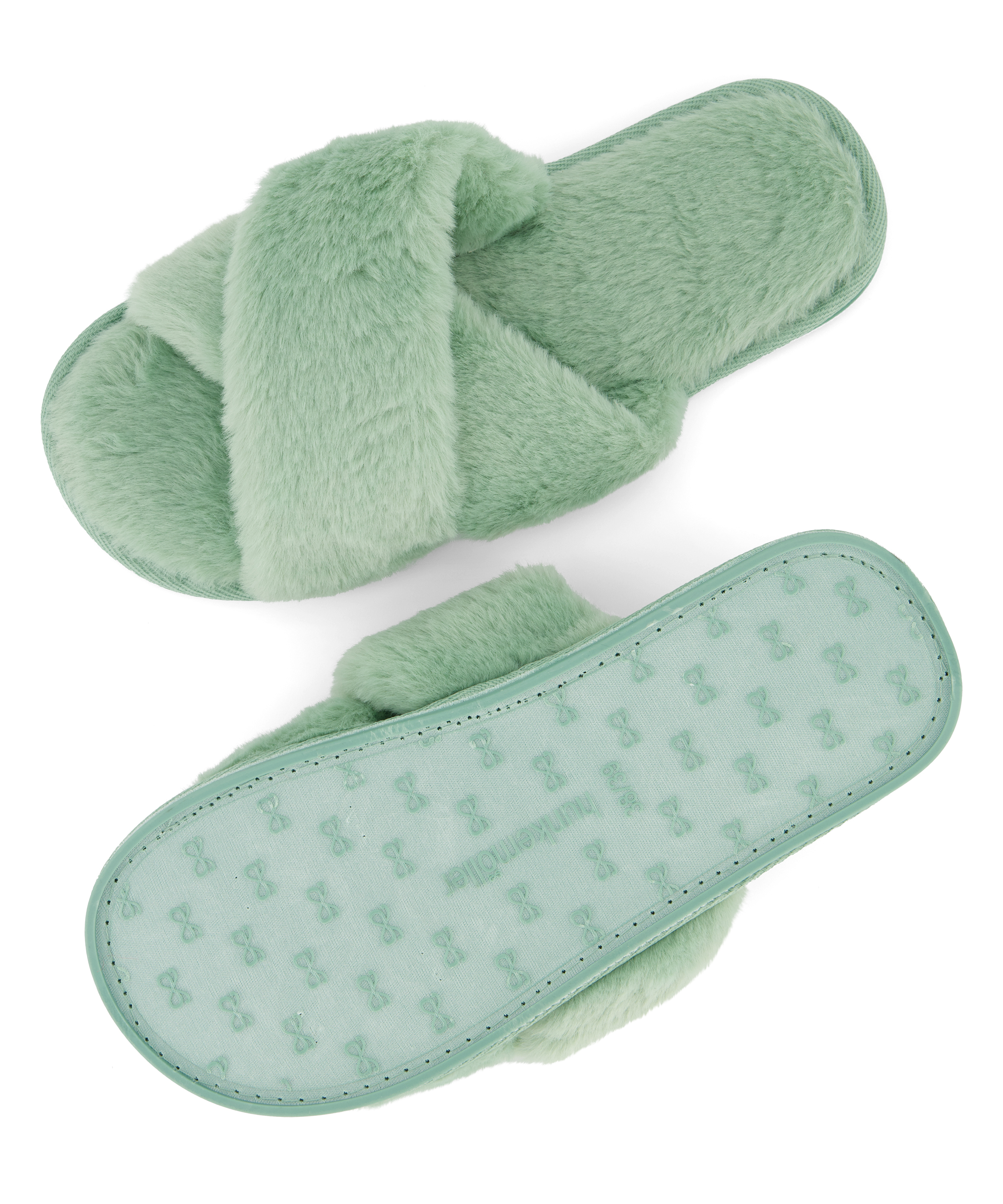 Chaussons Lia, Vert, main