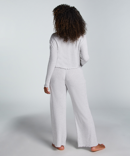 Haut de pyjama Pointelle, Beige