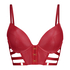 Soutien-gorge rembourré à armatures Vicky, Rouge