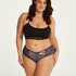 Slip brésilien Lacey Curvy, Bleu