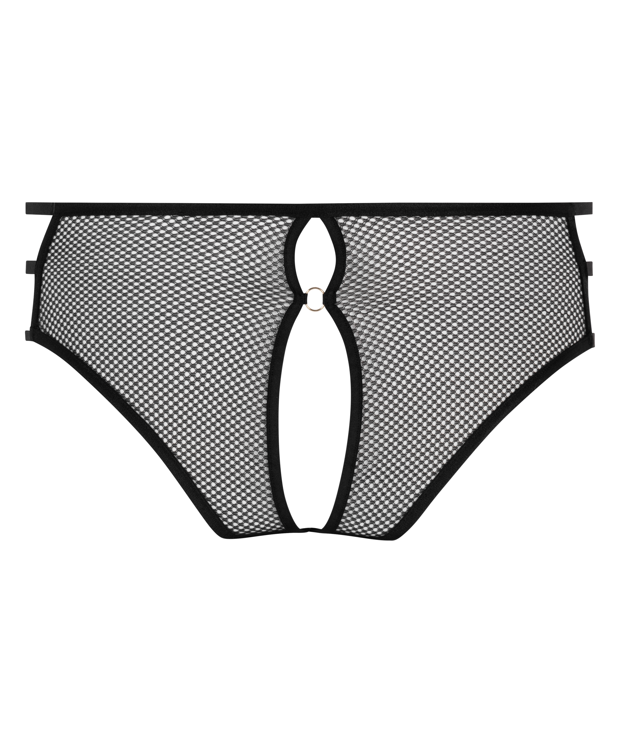 Slip brésilien Rhys Open, Noir, main