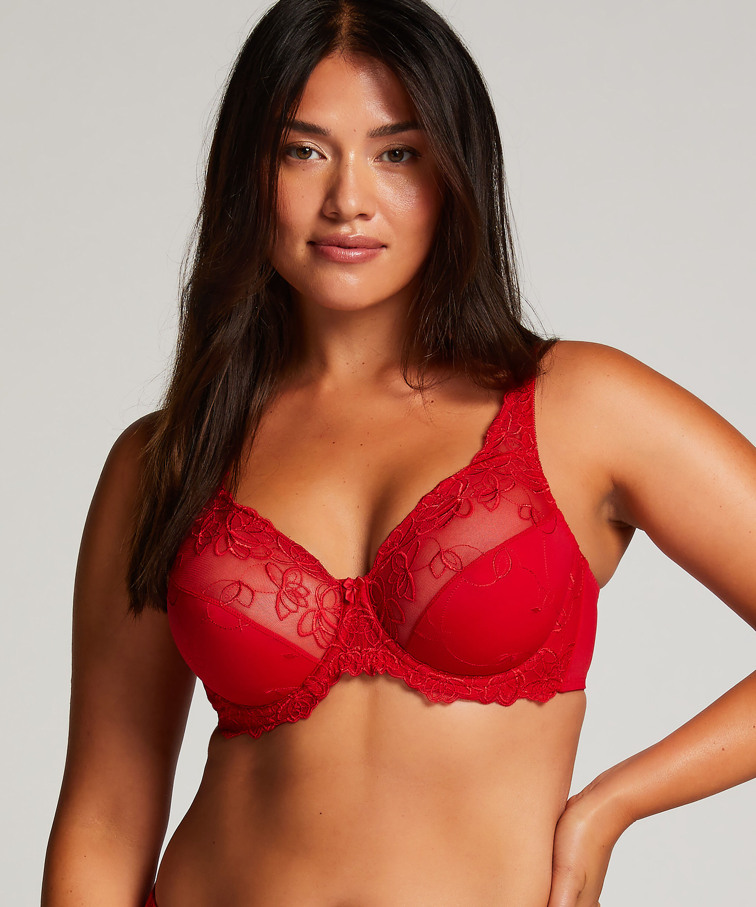 Soutien-gorge à armatures non-préformé Diva, Rouge