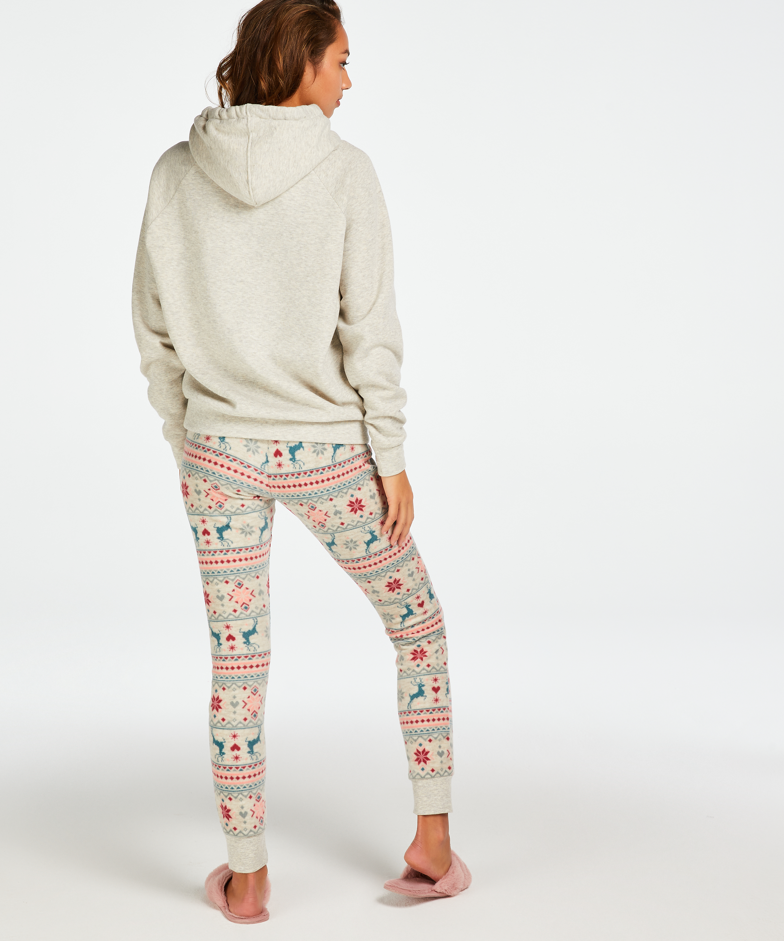 Hoodie à manches longues, Beige, main