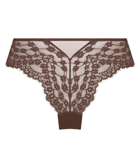 Slip brésilien Daisy, Marron