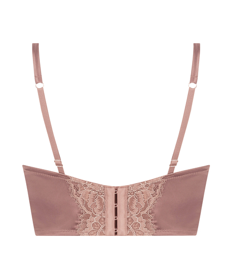 Soutien-gorge rembourré à armatures longline Zrika, Marron