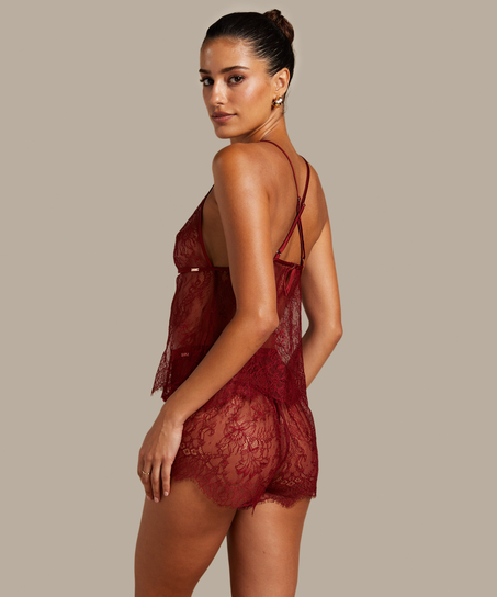 Camisole Lace Delphine, Rouge