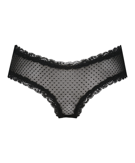 Slip brésilien V-shape Mesh, Noir