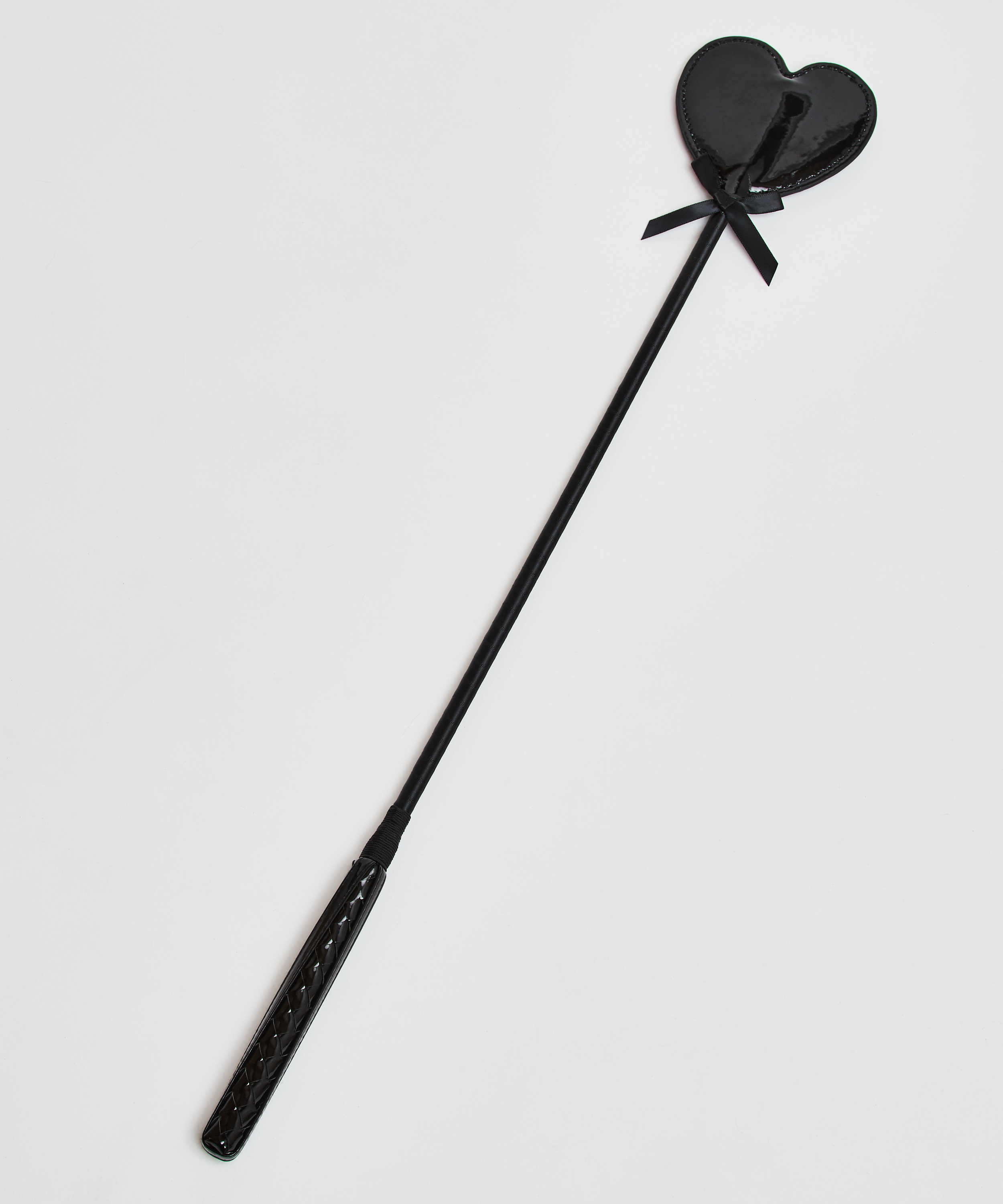 Fouet imitation cuir Private, Noir, main