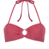 Haut de bikini bandeau Lanai, Rose