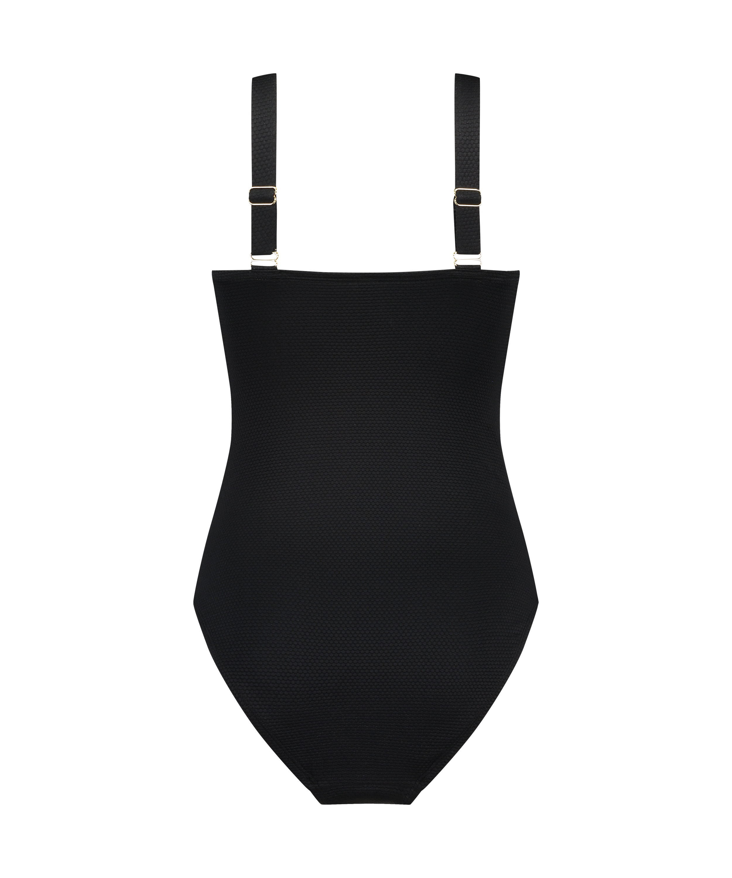 Maillot de bain Scallop, Noir, main