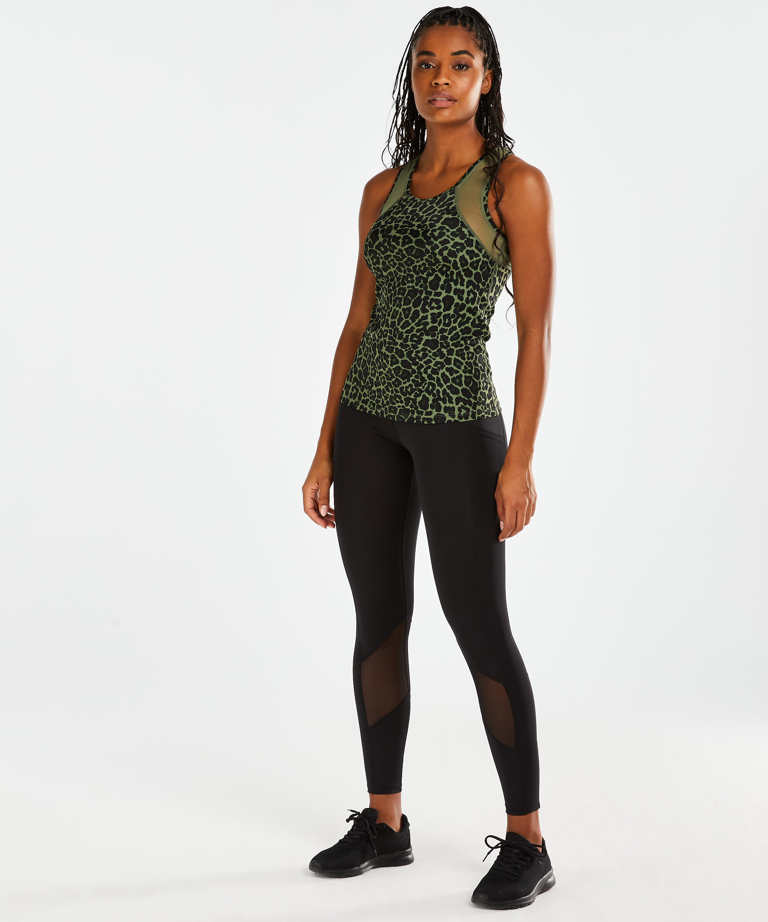 HKMX Sport slim fit débardeur, Vert, main