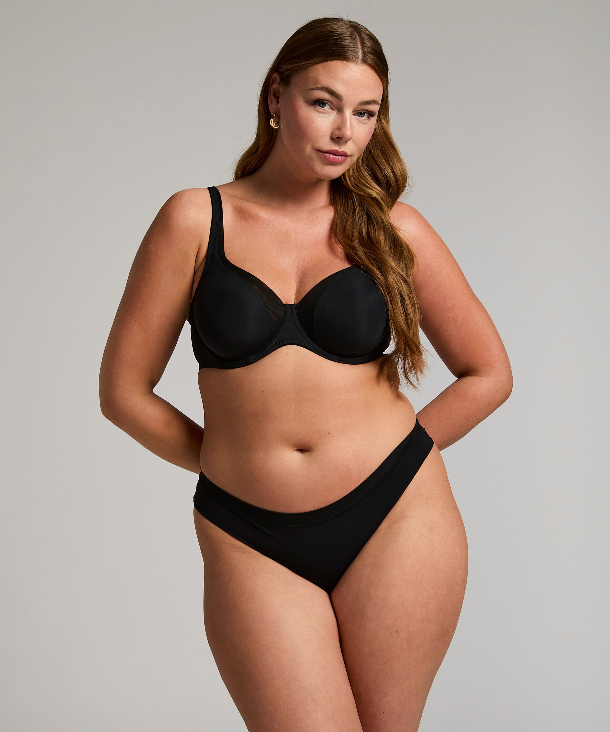 Slip br&eacute;silien Mesh, Noir