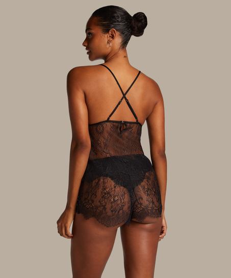 Camisole Lace Delphine, Noir