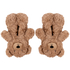 Chaussons Ours en Peluche, Beige