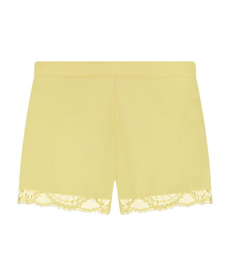 Short de pyjama Satin, Jaune