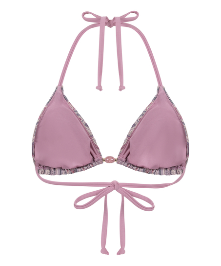 Haut de bikini triangle Cali, Rose