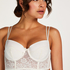 Soutien-gorge bustier préformé à armatures Catrin, Blanc