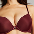 Soutien-gorge &agrave; armatures pr&eacute;form&eacute; Plunge, Rouge