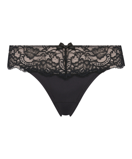 Slip br&eacute;silien Mavis, Noir