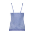 Camisole velours Dentelle, Bleu