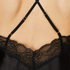 Haut de camisole Satin Dentelle, Noir