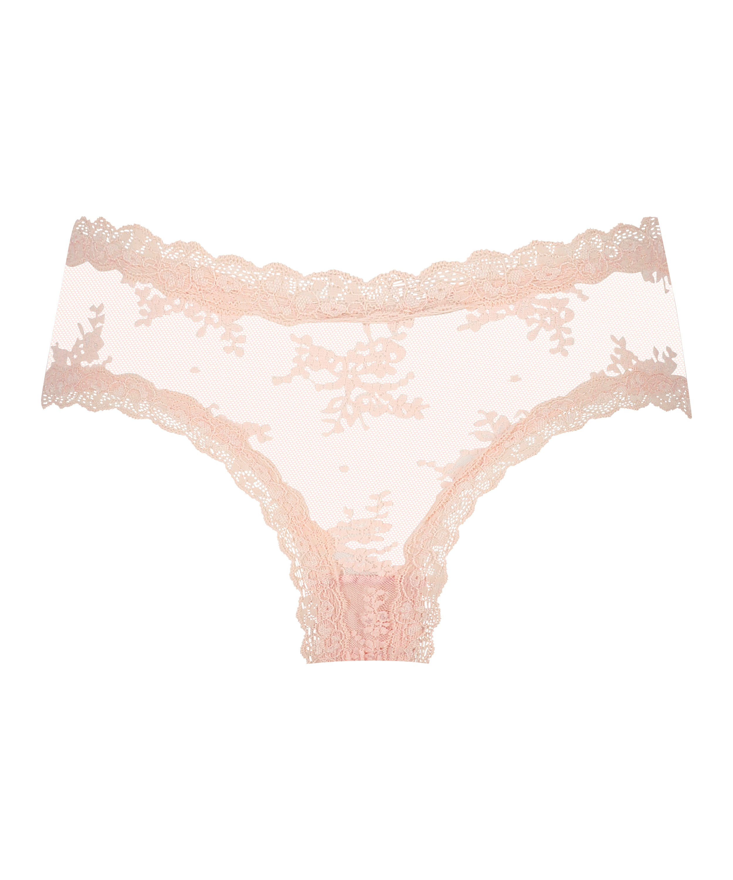 Slip brésilien V-shape Mesh, Rose, main
