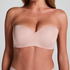 Soutien-gorge push-up sans bretelles à armatures préformé Smooth, Beige