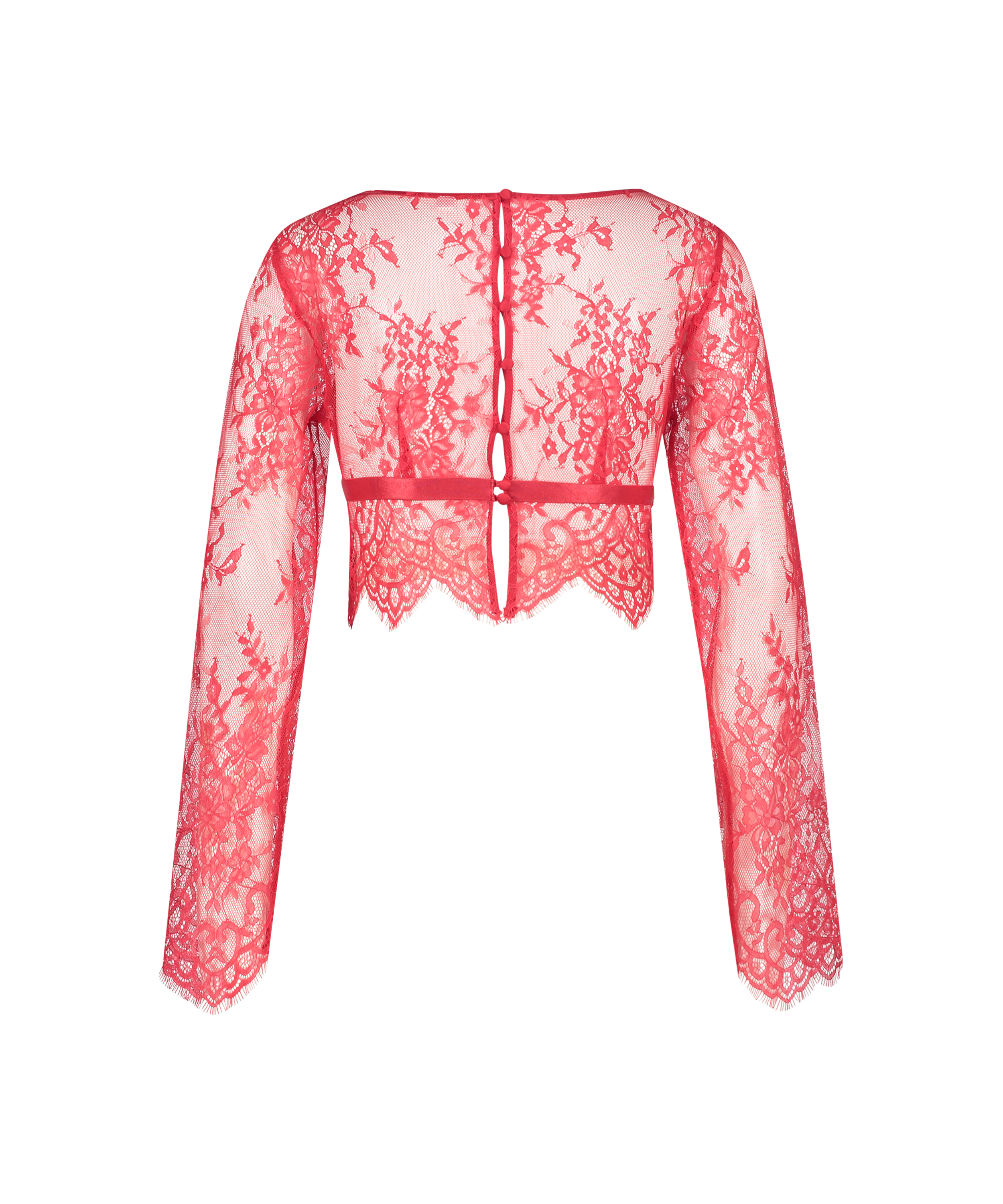 Top Allover Lace, Rouge, main