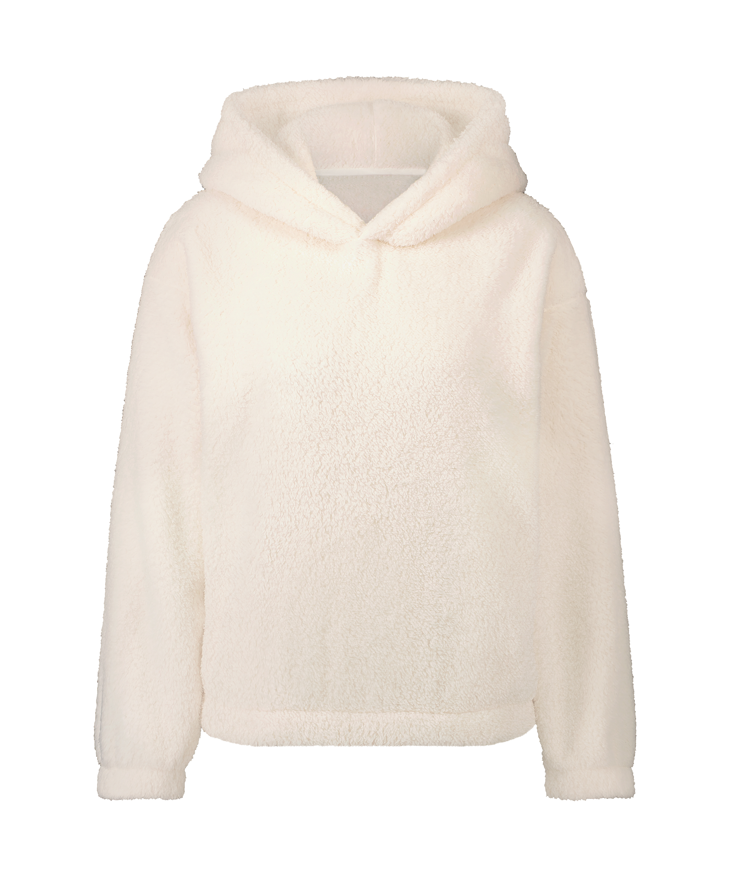 Sweat à Capuche polaire Snuggle, Blanc, main