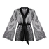 Kimono tout en dentelle, Noir
